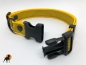Preview: Halsband gummiert 25mm x 40-60cm, mit PVC-Verschluß, stufenlos verstellbar