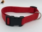 Preview: Nylon-Halsband Basic, stufenlos verstellbar mit PVC-Verschluß, 25mm  x 40-60cm