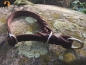 Preview: Fettleder Schlupfhalsband 22mm x 45cm mit Stop, eingeflochten, Dunkelbraun