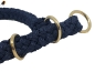 Preview: G2 Tauwerk Halsband Basic, rund geflochten, mit Zugstop, Navy