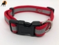 Preview: Nylon-Halsband mit Reflektorstreifen 16mm x 30-45cm