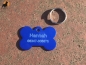 Preview: Hundemarke / Katzenmarke Knochen 3x2cm, Aluminium eloxiert, inkl. Gravur