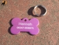 Preview: Hundemarke / Katzenmarke Knochen 3x2cm, Aluminium eloxiert, inkl. Gravur