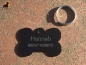 Preview: Hundemarke / Katzenmarke Knochen 3x2cm, Aluminium eloxiert, inkl. Gravur