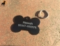 Preview: Hundemarke / Katzenmarke Knochen 40x27mm, Aluminium eloxiert, inkl. Gravur