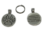 Preview: Hundemarke Pfotenabdruck, 21 x 28mm, inkl. Lasergravur