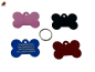 Preview: Hundemarke / Katzenmarke Knochen 3x2cm, Aluminium eloxiert, inkl. Gravur