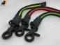 Preview: HWP Kurzführer Neon, gummiert/Biothane 20mm x 40cm, ohne Handschlaufe