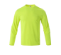 Preview: Langarm-Funktionsshirt mit Rundhalsausschnitt, schnelltrocknend, Signalgelb