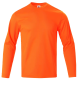 Preview: Langarm-Funktionsshirt mit Rundhalsausschnitt, schnelltrocknend, Signalorange