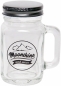 Preview: Mini Moonshine Mason Jar Trinkglas mit Drehverschluss und Haltegriff, 40ml