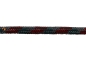 Preview: HWP Moxonleine mit Zugstop, Handmade, 6mm x 130cm, Grau-Rot