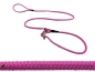 Preview: HWP Moxonleine mit Zugstop, Handmade, 6mm x 130cm, Hot-Pink