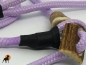 Preview: HWP Moxonleine mit Zugstop, Handmade, 6mm x 130cm, Flieder