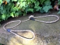 Preview: Moxonleine mit Zugstop, 6mm x 130cm, Beige-Marine