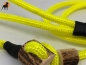 Preview: HWP Moxonleine mit Zugstop, Handmade, 6mm x 130cm, Neongelb