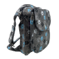 Preview: Gassi-Tasche Canvas Bauchtasche Hundepfoten Motiv Freiburg, Grau