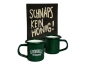 Preview: O´Donnell Emaille Mini-Tasse 50ml, grün (1 Stück)