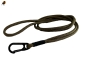 Preview: HWP Paracord Pfeifenband Alpha1, mit pulverbeschichtetem Federhaken, 4mm x 50cm, einfarbig