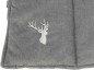 Preview: Reisedecke 80x60cm, mit Hirsch-Stickerei