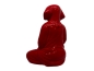 Preview: Buddha Figur Vizsla / Weimaraner / DK aus Keramik, Farbe: Rot