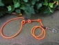 Preview: HWP Biothane Coated Rope Moxon Kurzführer 100cm x 6mm, mit Karabiner