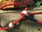 Preview: Moxonleine mit Zugstop, 6mm x 130cm, Strawberry