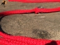 Preview: G1 Tauwerk Doppelführleine 3-fach verstellbar, 9mm x 230cm, Rot