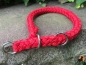 Preview: G2 Tauwerk Halsband Basic, rund geflochten, mit Zugstop, Rot