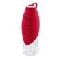 Preview: Hunter Outdoor Trinkflasche mit Silikonnapf List 550ml, rot