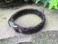 Preview: Fettleder Halsband mit Kehlkopfschutz, 20/25mm x 40cm
