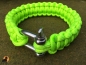 Preview: Paracord Armband 22mm, mit Schließe, Neongrün
