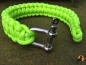 Preview: Paracord Armband 22mm, mit Schließe, Neongrün