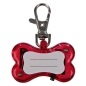 Preview: Safer Life Flasher für Hunde, Knochen, 4,5 x 3cm, rot