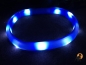 Preview: Flash USB Leuchtband L-XL, 70cm / 18mm, blau (Kurzhaar)