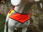 Preview: ZanTex Hundewarnweste mit Rückenöffnung, Gr. 0, Signalorange