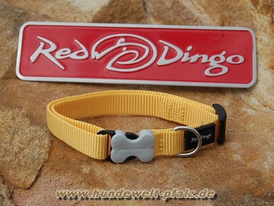 Red Dingo Halsband 12mm, gelb