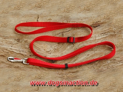 Feltmann Vario-Schlauchbandleine 20mm, Rot