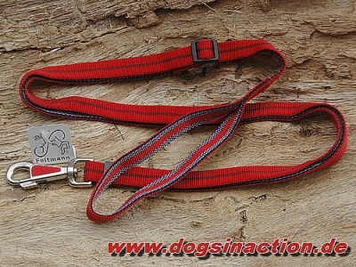 Feltmann Vario-Schlauchbandleine 15mm, Rot