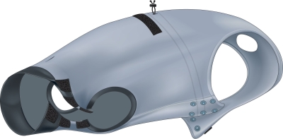 Preview: OP-Body Größe S, Rückenlänge: 35cm