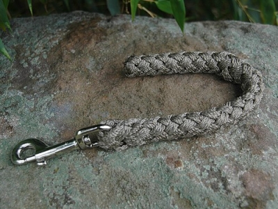 G2 Kurzführer, Rund geflochten, Karabiner chrom