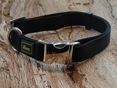 Hunter Halsband Vario Basic Alu-Strong, M, Schwarz