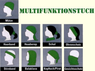 Multifunktionstuch Olivgrün