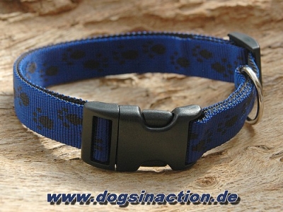 Halsband Dogstyle Pro 15mm, Blau/Schwarz