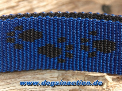Halsband Dogstyle Pro 15mm, Blau/Schwarz
