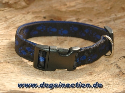 Halsband Dogstyle Pro 15mm, Schwarz/Blau