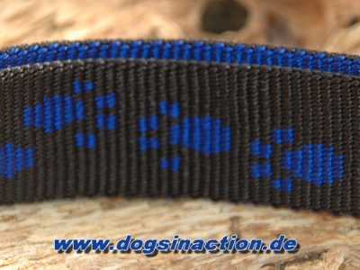 Halsband Dogstyle Pro 15mm, Schwarz/Blau