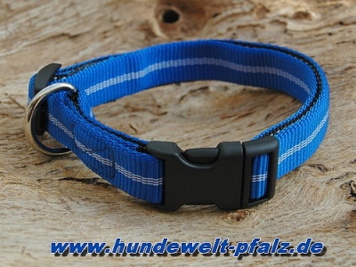 Halsband Dogstyle Soft 15mm, Blau