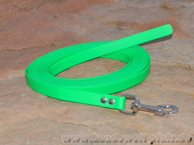 HWP Biothane Schleppleine 19mm x 5m, Neongrün