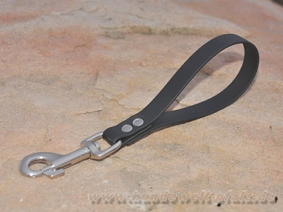 Biothane Beta Kurzführer 13mm x 25cm m. HS, Karabiner verchromt